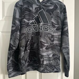 Adidas Gray Striped Jacket